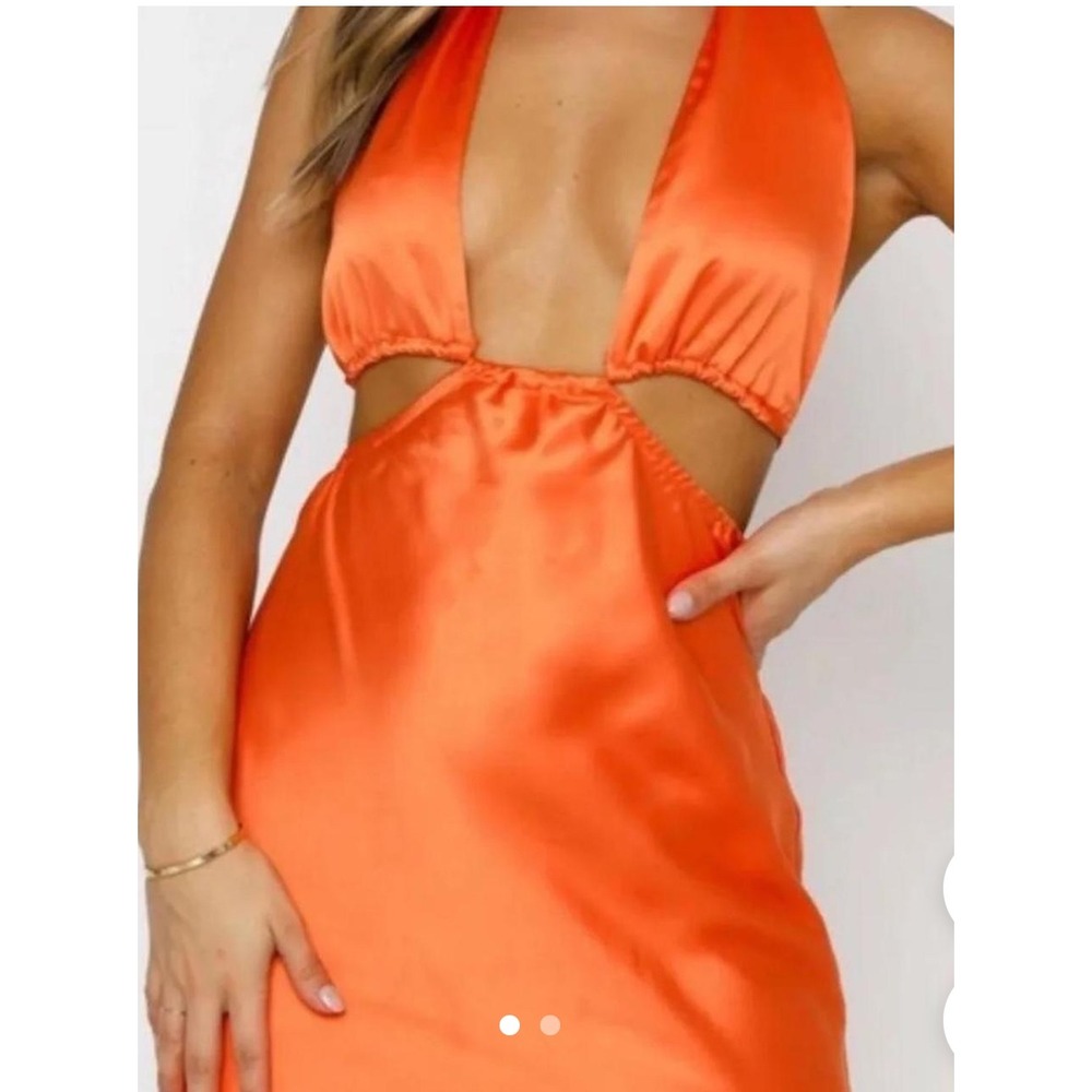 WB6 White Fox Boutique Cross My Heart Mini Dress Halter Neck Party Cocktail S